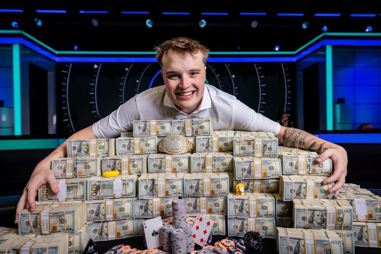 Lucas Jumalon trionfa al WSOP Main Event: vinti 10 milioni di dollari a soli 22 anni!