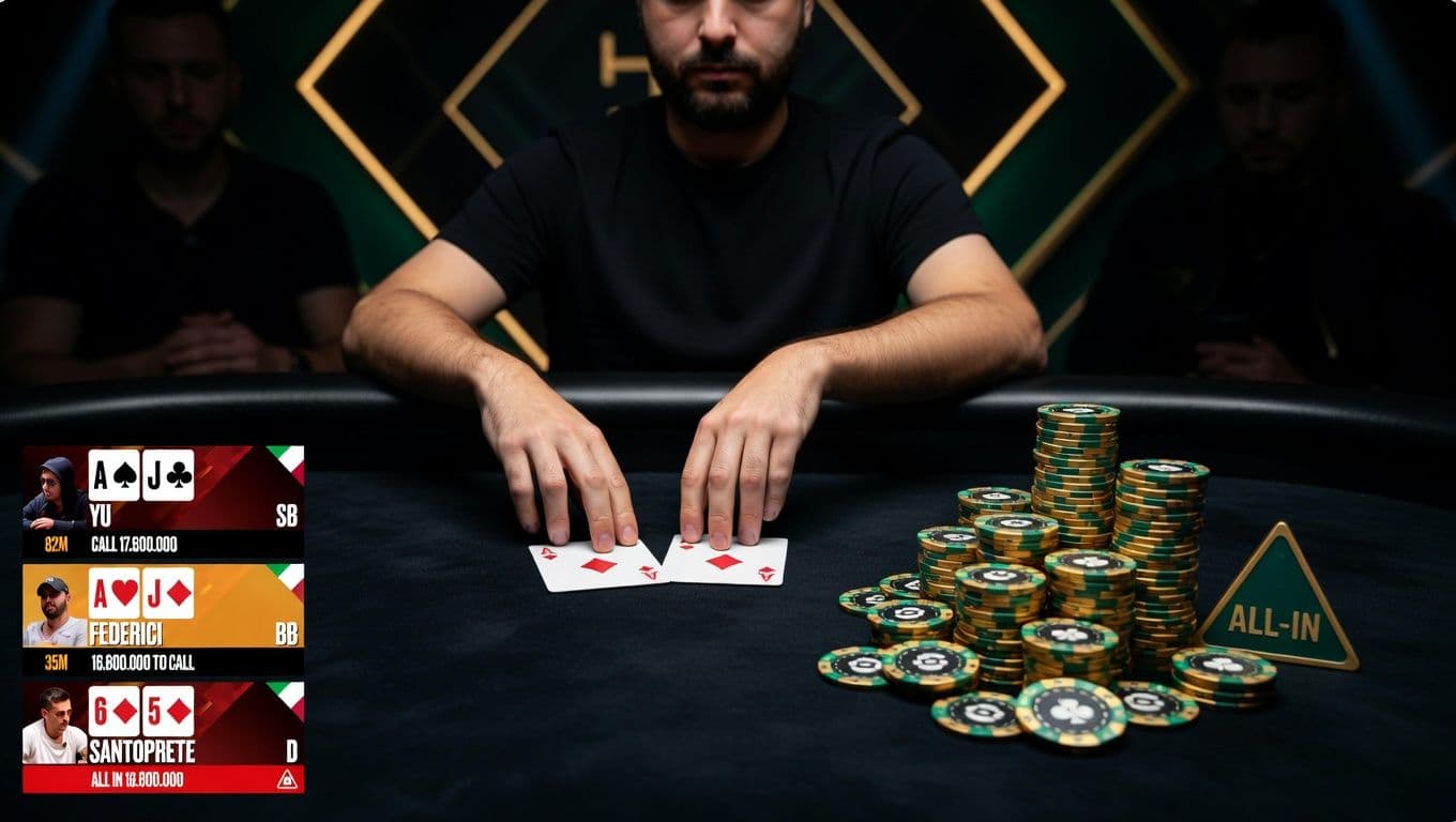 Sunday Million Live: Come Giocare A-Jo da BB in uno Spot ICM a 4-Left?